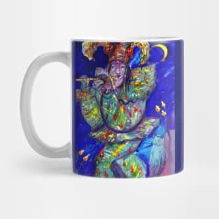 FLUTIST IN BLUE / Venetian Carnival Night Mug